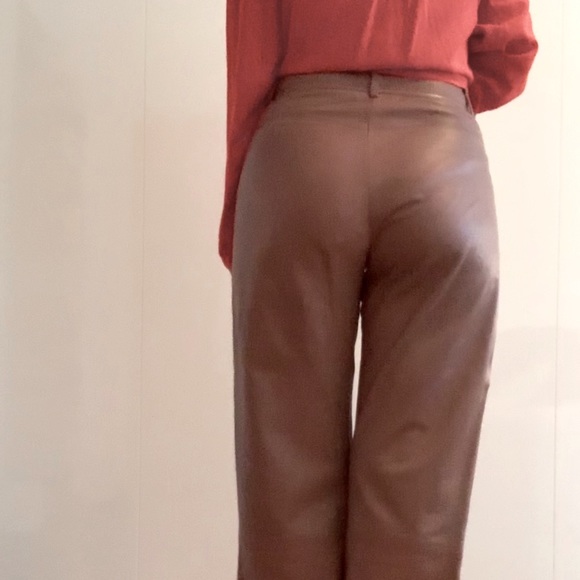 Helmut Lang Wide-Leg Leather Pants - Picture 6 of 7